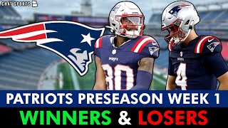 New England Patriots Winners amp Losers From NFL Preseason Week 1 Trade Bailey Zappe [upl. by Altman558]