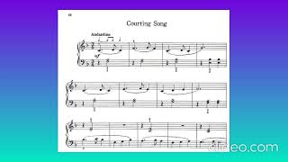 THE JOY OF THE FIRST YEAR PIANO Courting song Pag 66 [upl. by Kessler]