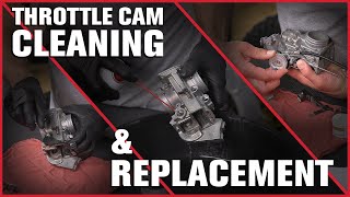 Keihin FCR Carburetor Throttle Cam Cleaning and Replacement [upl. by Vey]