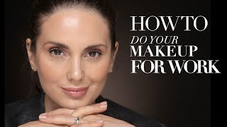 HOW TO DO YOUR MAKEUP FOR WORK  ALI ANDREEA [upl. by Norrab]