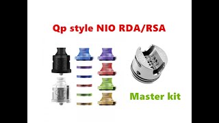 QP style NIO RDARSA master kit vape Atomizer from Wejoytech [upl. by Haynes]