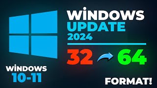 Windows 32 bitten 64 bite nasıl geçirilir format ile Windows sistem yükseltme Güncel Rehber [upl. by Drageruaeb456]