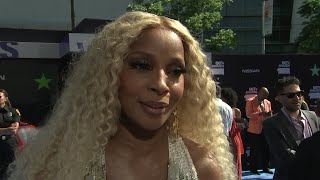 Mary J Blige cries happy tears at BET Awards [upl. by Inafetse]