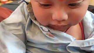 Rishus Full Tonsure Ceremony Videotonsure cutebaby baby babyboy cuterishu [upl. by Svend467]