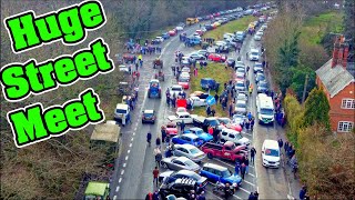 New Years Day Mega Street Meet  Phoenix Inn  4K Drone Footage [upl. by Nosduj]