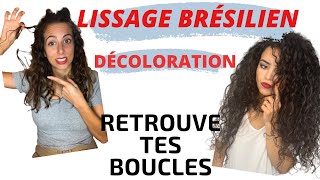 RETROUVER SES BOUCLES APRÈS UN LISSAGE BRÉSILIEN  Interview capillaire curlykams [upl. by Beauregard]