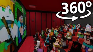 Optical Illusion in MINECRAFT Rollercoaster POV 360° [upl. by Dlarej405]