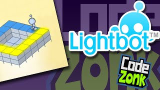 Lightbot on iPad  Level 3 Loops  Teaching Kids to Code [upl. by Drain946]