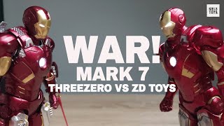 WAR MARK 7 THREEZERO VS ZD TOYS IRON MAN  PILIH MANA [upl. by Aiouqes251]