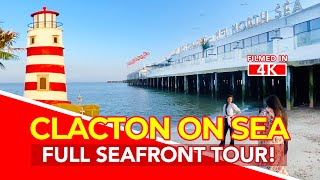 CLACTON ON SEA  Full tour of Clacton On Sea Essex England  4K [upl. by Schober]