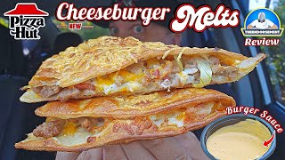 Pizza Hut® Cheeseburger Melt Review 🧀🍔🫠  NEW MELT ALERT  theendorsement [upl. by Vi]