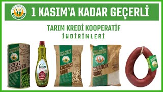 Tarım Kredi Kooperatifleri Market İndirimleri ✅ 1 KASIMA KADAR GEÇERLİ İNDİRİMLİ ÜRÜNLER [upl. by Trebo369]