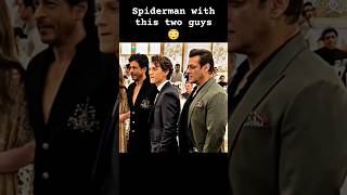 Spiderman meets Bollywood stars 😱 spiderman salmankhan shahrukh [upl. by Halvaard]