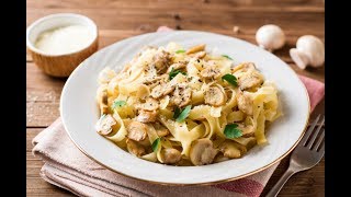 Pasta al sugo di funghi e salsiccia buonissima [upl. by Constant]