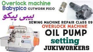 jack overlock machine setting  overlock machine repair  overlock machine pump setting  overlock [upl. by Iroj87]