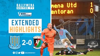 MATCH HIGHLIGHTS  Ballymena United 20 Glentoran  Danske Bank Premiership [upl. by Swehttam164]