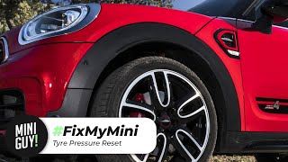 FixMyMini Tyre Pressure Reset amp Tyre Pressure Sensor Fix  MINI GUY [upl. by Anaiv]