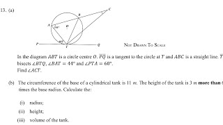 WAEC 2024 Core Mathematics Paper 2 Question 13 [upl. by Nyvek12]