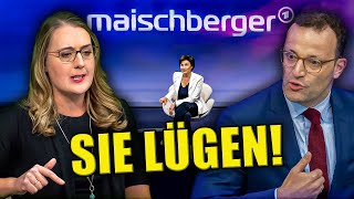 Jens Spahn BLAMIERT Sich Bei Maischberger Grünen Politikerin Glänzt [upl. by Kayley]