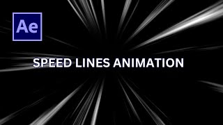 How to create anime speed line in After Effects Tutorial [upl. by Aihpos]