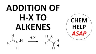 hydrohalogenation of alkenes with acids [upl. by Ennyleuqcaj]