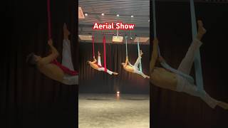 Aerial Yoga classes  Flying yoga performance  Aerial yoga beginners workshop yogastudio [upl. by Roman]