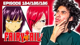 ERZA VS KAGURA  REACTION EPISODES 184  186 FAIRY TAIL [upl. by Pincas]