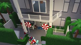 Bloxburg Timelapse  Balcony amp FrontYard Decorations Roblox [upl. by Ynnot335]