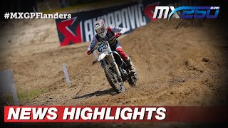 News Highlights  EMX250 Race 1  MXGP of Flanders 2022 MXGP Motocross [upl. by Seton]