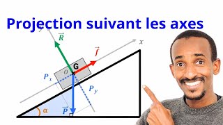 Projection des forces suivant les axes [upl. by Yuille]