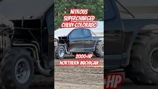 Nitrous SUPERCHARGED Chevy Colorado northernmichigan sanddrags dragracing whp wheelie fyp [upl. by Arika951]