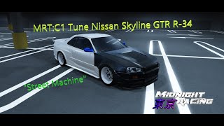 MRT Midnight Racing Tokyo C1 Tune for Nissan Skyline GTR R34 [upl. by Nniuqal]