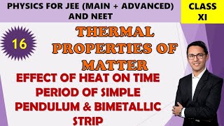 16 EFFECT OF HEAT ON TIME PERIOD OF SIMPLE PENDULUM BIMETALLIC STRIP [upl. by King]