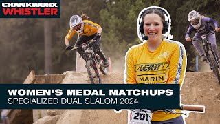 SPECIALIZED DUAL SLALOM WHISTLER  WOMENS PODIUM MATCHUPS [upl. by Marquet]