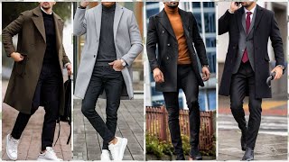 Best winter coat outfits for Mens  Style guide 2023 Mens fashion Streetwear outfits [upl. by Htaeh295]