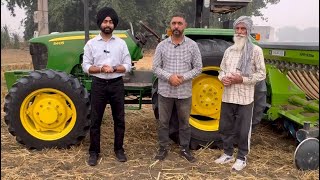 Jagatjit 10ft Super Seeder’s experience with John Deere 5405 Kandola Kalan Noormahal [upl. by Egdamlat]