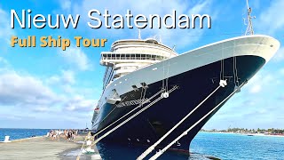 Holland America Nieuw Statendam Cruise Ship Full Tour amp Review 2024 Tips amp Best Spots Revealed [upl. by See276]