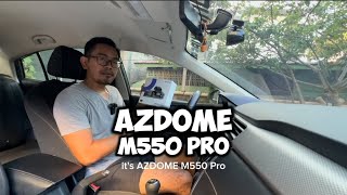 AZDOME M550 Pro Dascam  Unboxing The Best 3Channel Dashcam [upl. by Leticia216]