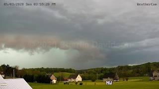 532020 Derecho Wind Event  Dickson Tennessee PTZ Camera [upl. by Boice]