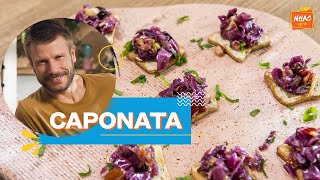 Caponata de repolho roxo aprenda a fazer antepasto para comer com torradinhas  Bem Juntinhos [upl. by Dominik]