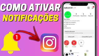 COMO ATIVAR NOTIFICAÇÕES DO INSTAGRAM ATUALIZADO [upl. by Alsworth]