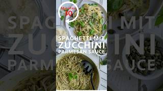 Schnelle Spaghetti mit Zucchini Parmesan Sauce  vegetarisch  einfach und lecker Mittagessen Rezept [upl. by Yhtomot]