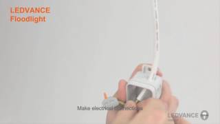 LEDVANCE Floodlight Luminaires  Installation Video [upl. by Esertak616]