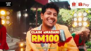 Claim eMadani on ShopeePay get extra RM600 guaranteed vouchers [upl. by Nylak518]