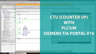 CTU COUNTER UP WITH PLCSIM  SIEMENS TIA PORTAL [upl. by Gabriellia]