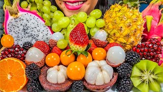 ASMR FRESH FRUIT PLATTER MAKAN BUAH SEGAR ताजे फल खाएं MUKBANG MASSIVE Eating Sounds [upl. by Lielos301]