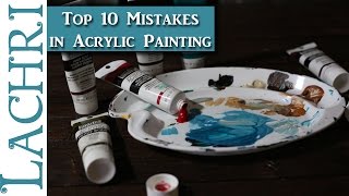 10 mistakes beginners make in Acrylic Painting  Painting Tips w Lachri [upl. by Doug29]