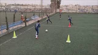 Youth U10 training drills exercise passe coordination agilité contrôle oriente training soccer [upl. by Dex]