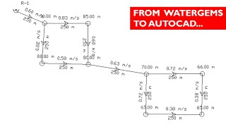 How I Prepared this Water Network Layout in AutoCAD After designing in WaterGEMS [upl. by Zenas]