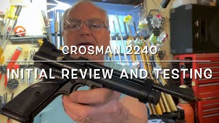 Crosman 2240 CO2 22 caliber pellet pistol review and pellet testing [upl. by Eleinad]